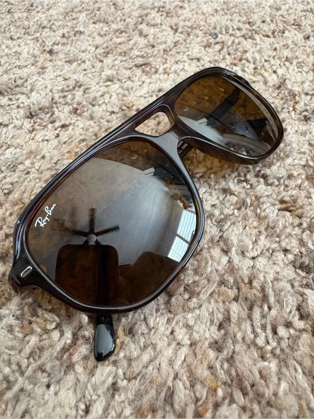 Ray-Ban Men's Tortoiseshell Brown Lens Sunglasses